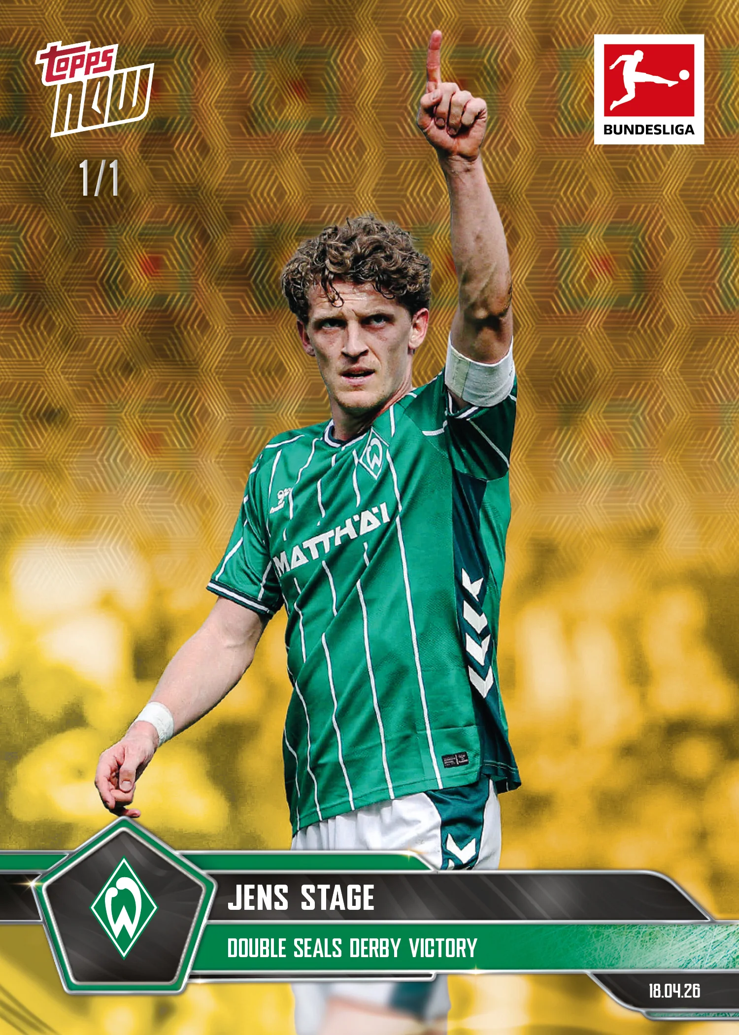 Jens Stage - 2025-26 Bundesliga Topps NOW® - Card 173