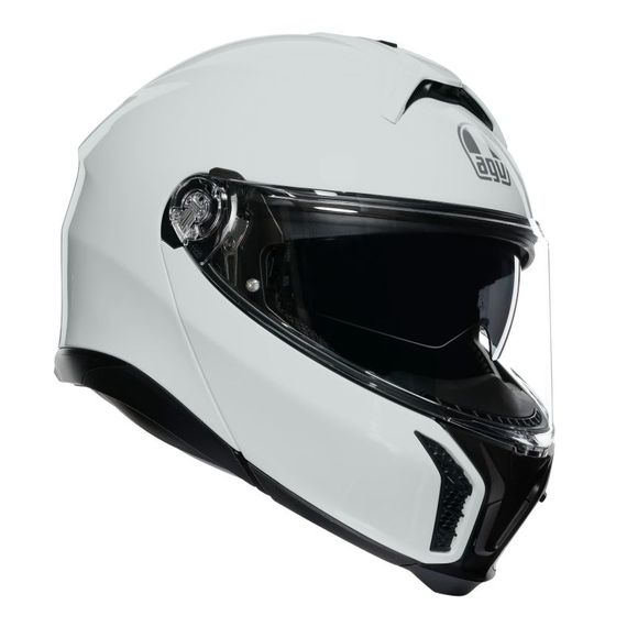 Casque modulable AGV TOURMODULAR - SOLID STELVIO - BlancRef : AG0989