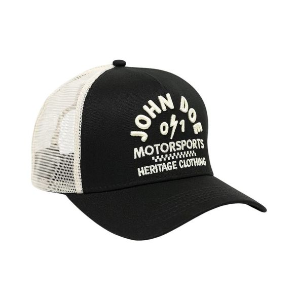 John Doe Hat Black / White - Black / White CapRef : JDE0254 / JDP1010