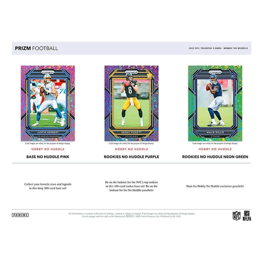 2022 Panini Prizm Football NFL No Huddle Box