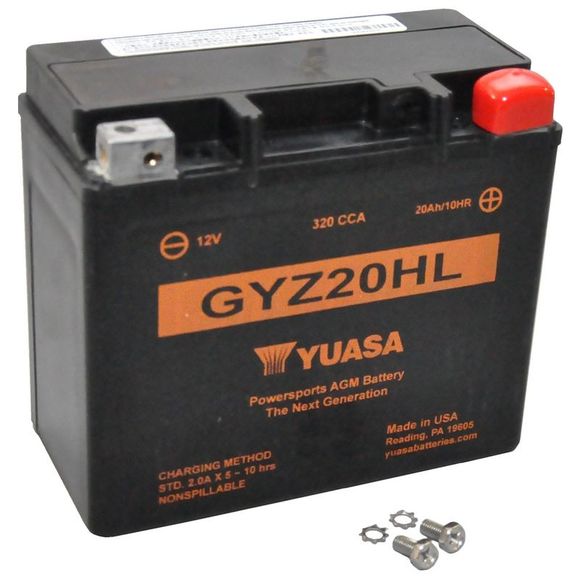 Batterie Yuasa GYZ20HL -Y- FERME TYPE ACIDE SANS ENTRETIENRef : GYZ20HL -Y-