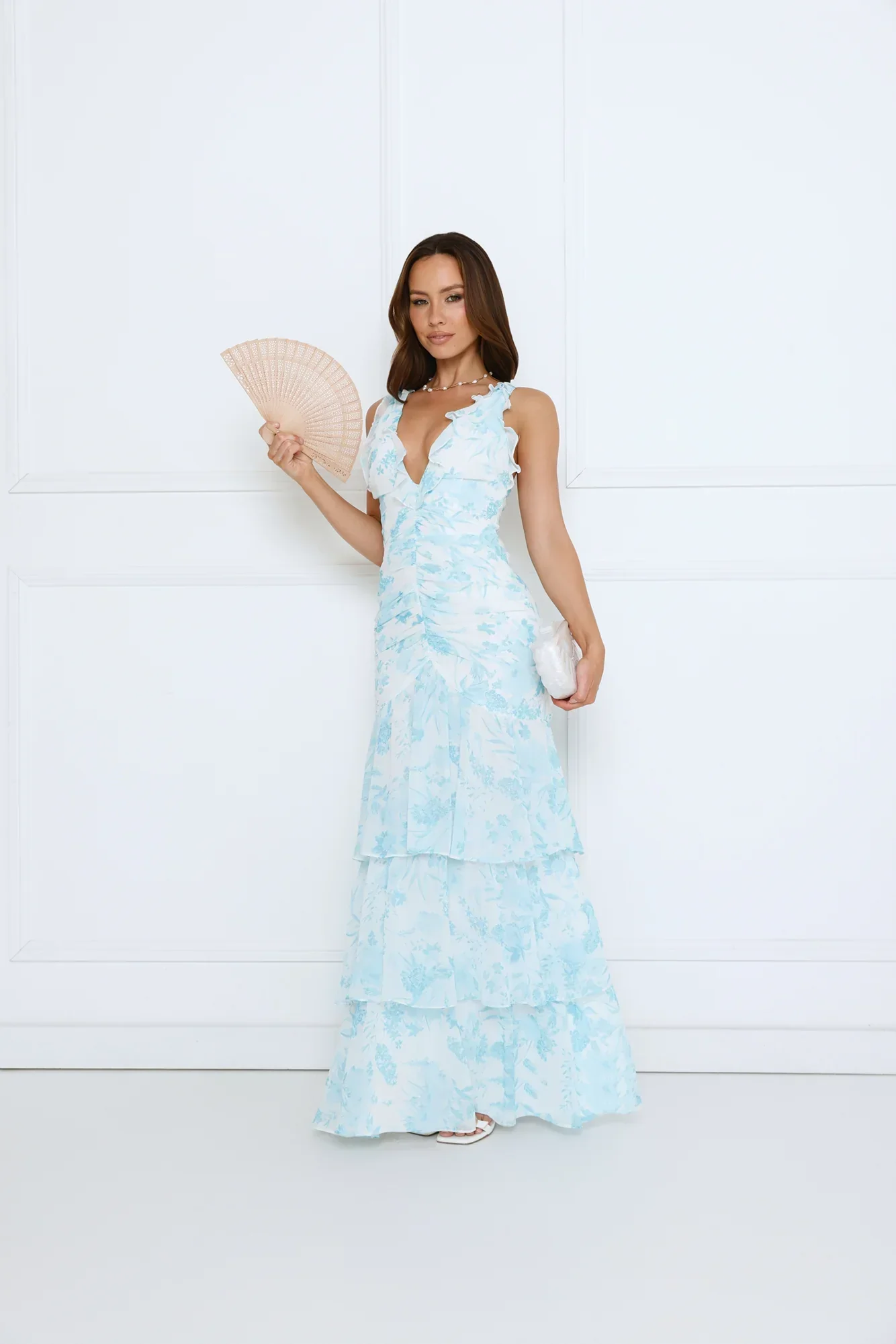 Too Pretty Tonight Maxi Dress Blue