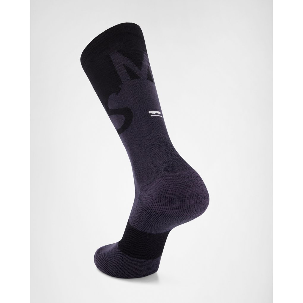 Mons Royale Ultra Cushion Merino Snow Socks - black / 9 iron