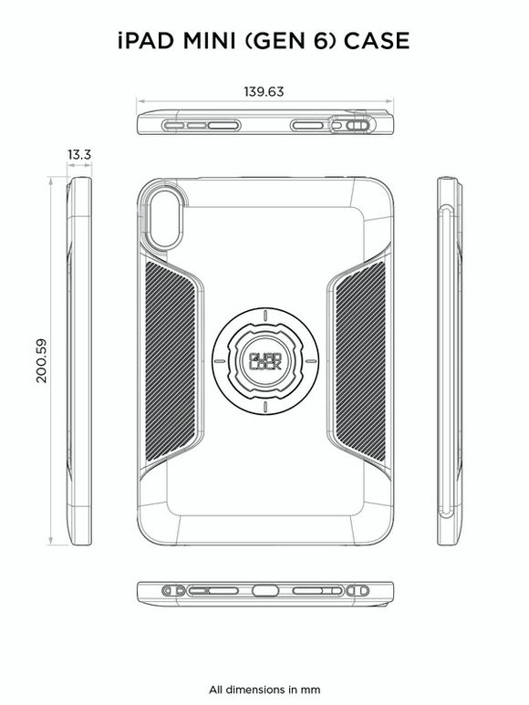 Protective case Quad Lock iPad Mini 6th generation UniversalRef: Qdl00017A / 1124639