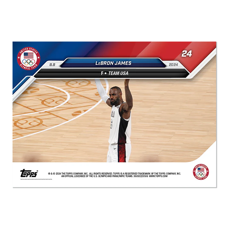 LeBron James - 2024 Olympic Games TOPPS NOW® Card 24