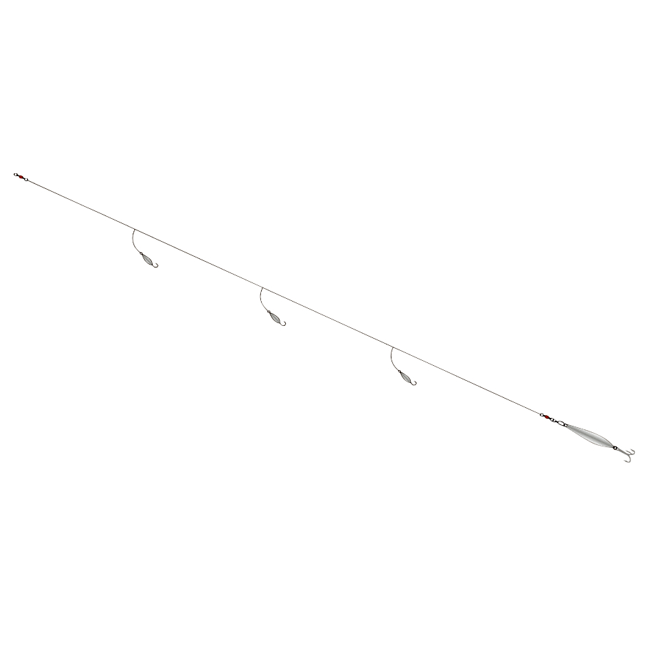 Balzer 71° North cod spoon system (3 hooks)