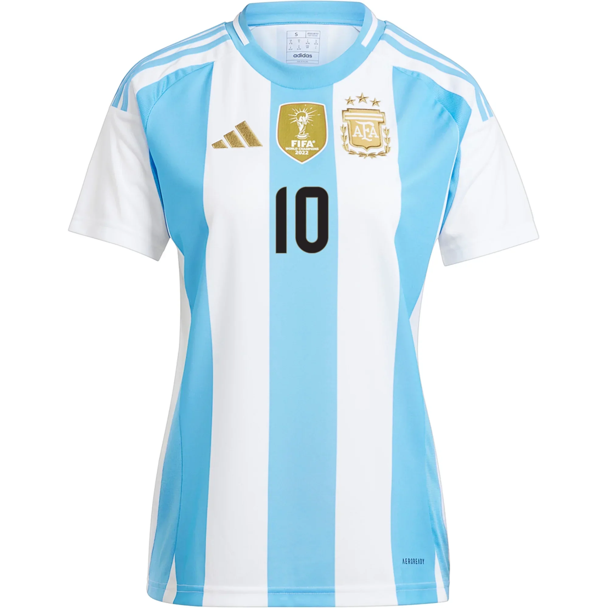 Womens Argentina Lionel Messi Home Jersey 24/25 (White/Blue Burst)