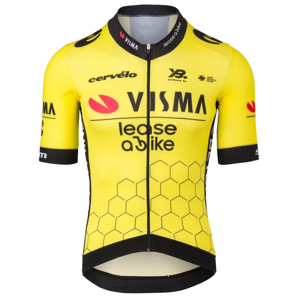 RAPidGEAR Team Visma | Lease a Bike Premium Short Sleeve Aero Jersey Men 2025 - yellow