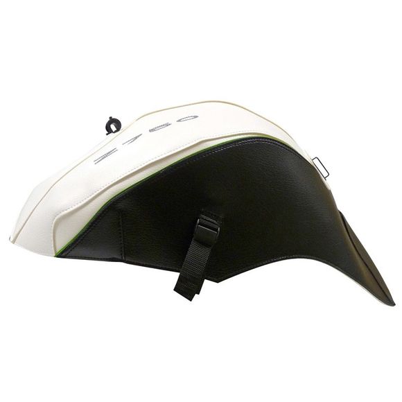 Tapis de réservoir Bagster Blanc/Noir/Liseré Vert NacréRef : 1545I