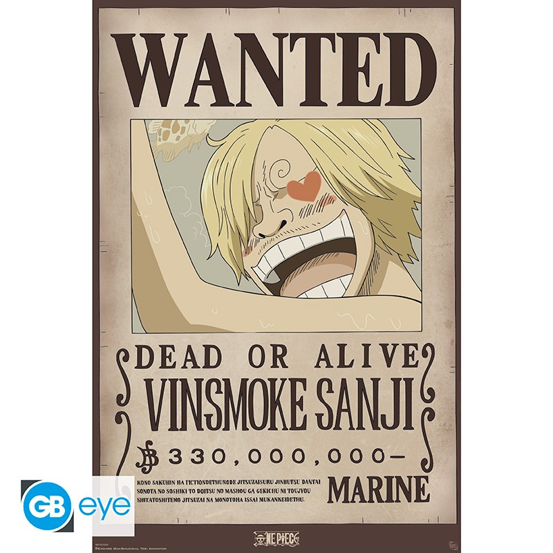 ONE PIECE Poster Wanted Sanji (91.5x61cm)