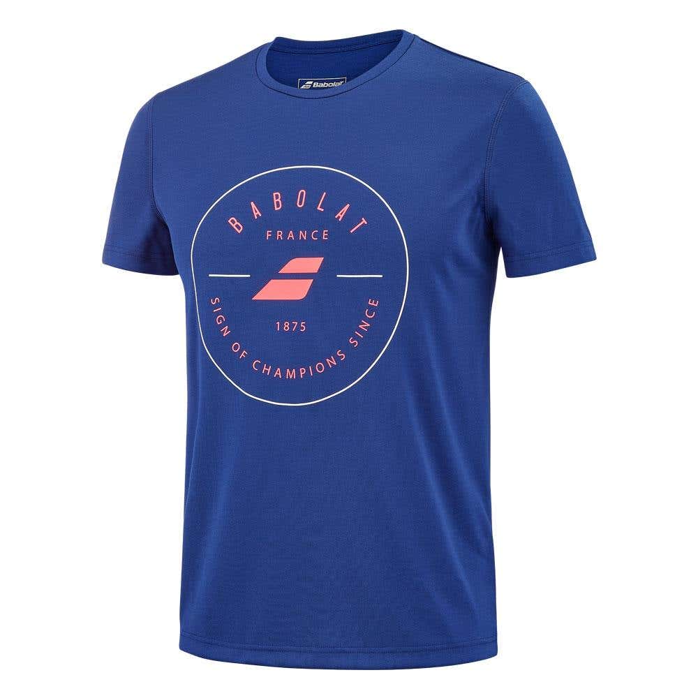 NAVY BLUE BABOLAT EXERCISE GRAPHIC T-SHIRT