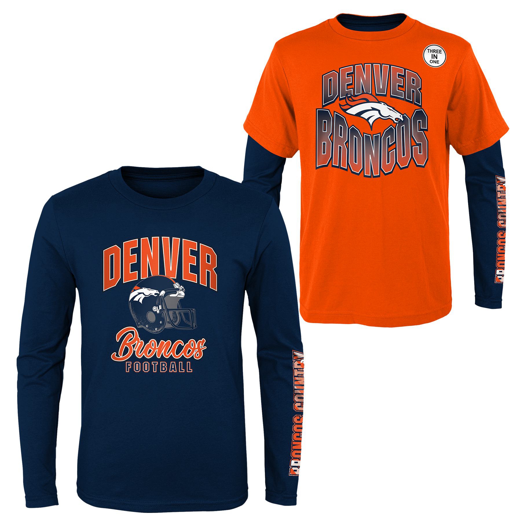 Denver Broncos Game Day 3-in-1 Combo NFL Shirt (YOUTH)
