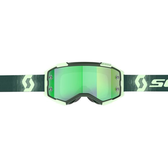 Scott Fury cross mask - dark green/mint green green chrome works 2024 - GreenRef: SCO1369 / 2728287703279
