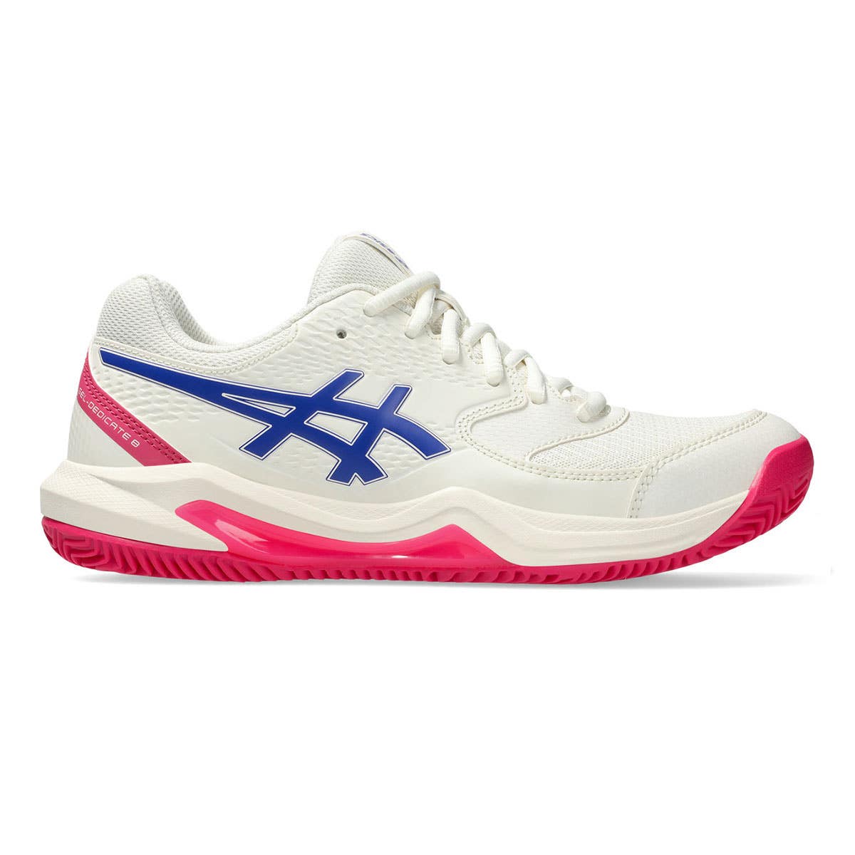 ASICS GEL-DEDICATE 8 CLAY WHITE PINK WOMAN 1042A255