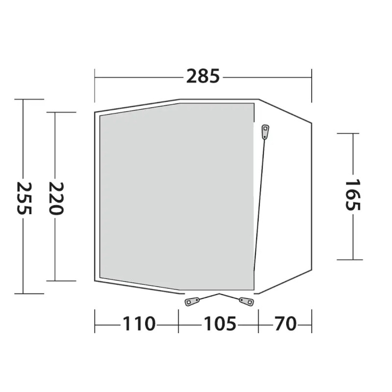Outwell Desert Van Vehicle Awning - sand