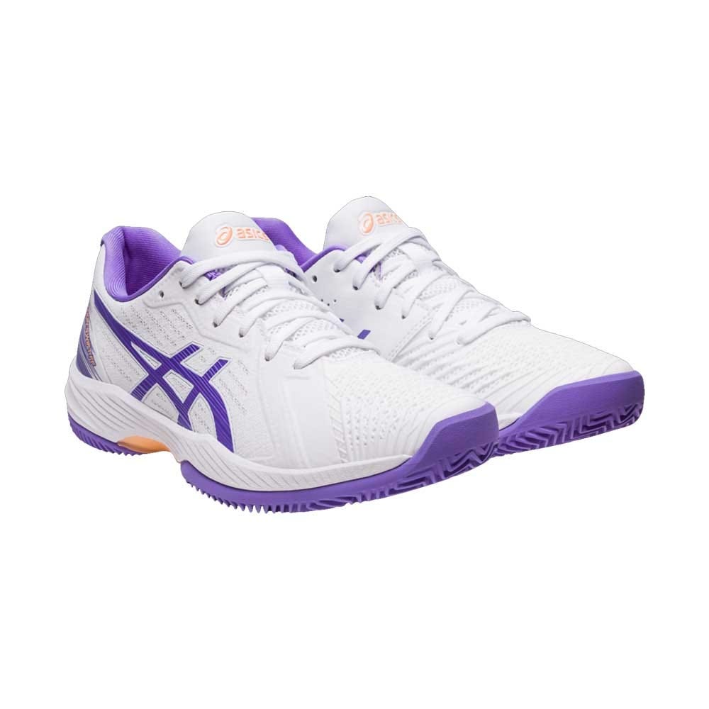 WOMEN’S WHITE ASICS SOLUTION SWIFT FF CLAY 1042A198-105