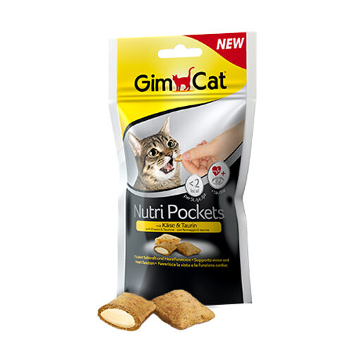 GimCat Nutri Pockets with Cheese and Taurine - 3 pieces