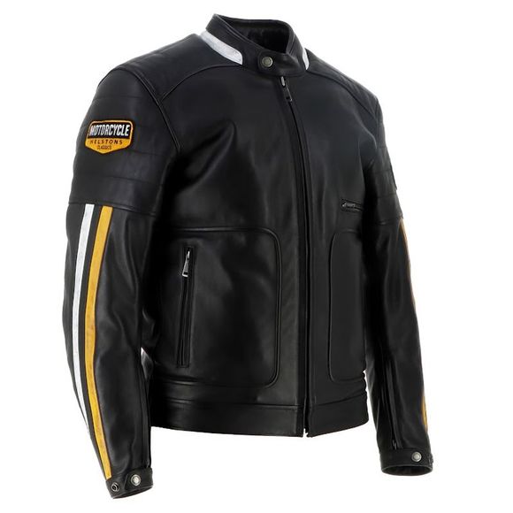Vulcan - Black / Yellow Helstons JacketsRef: HS1209