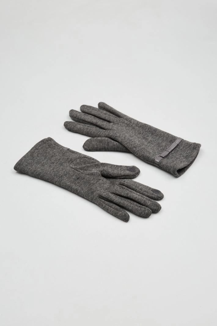 Stretch jersey gloves - GREY
