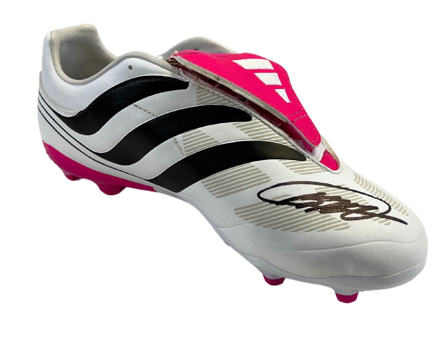 Kaka Autographed White Adidas Predator Pink Tongue Cleat