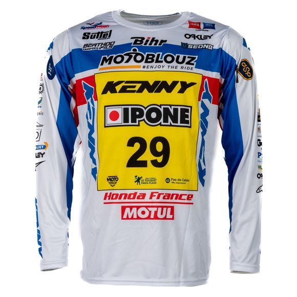 Maillot cross Kenny REPLICA HONDA MOTOBLOUZ SR JEREMY VAN HOREBEEK 2025 - Bleu / BlancRef : KE2489 / 251-3304050-00