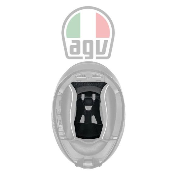 AGV k6 s/k6 headgear - grey/blackRef: AG1136