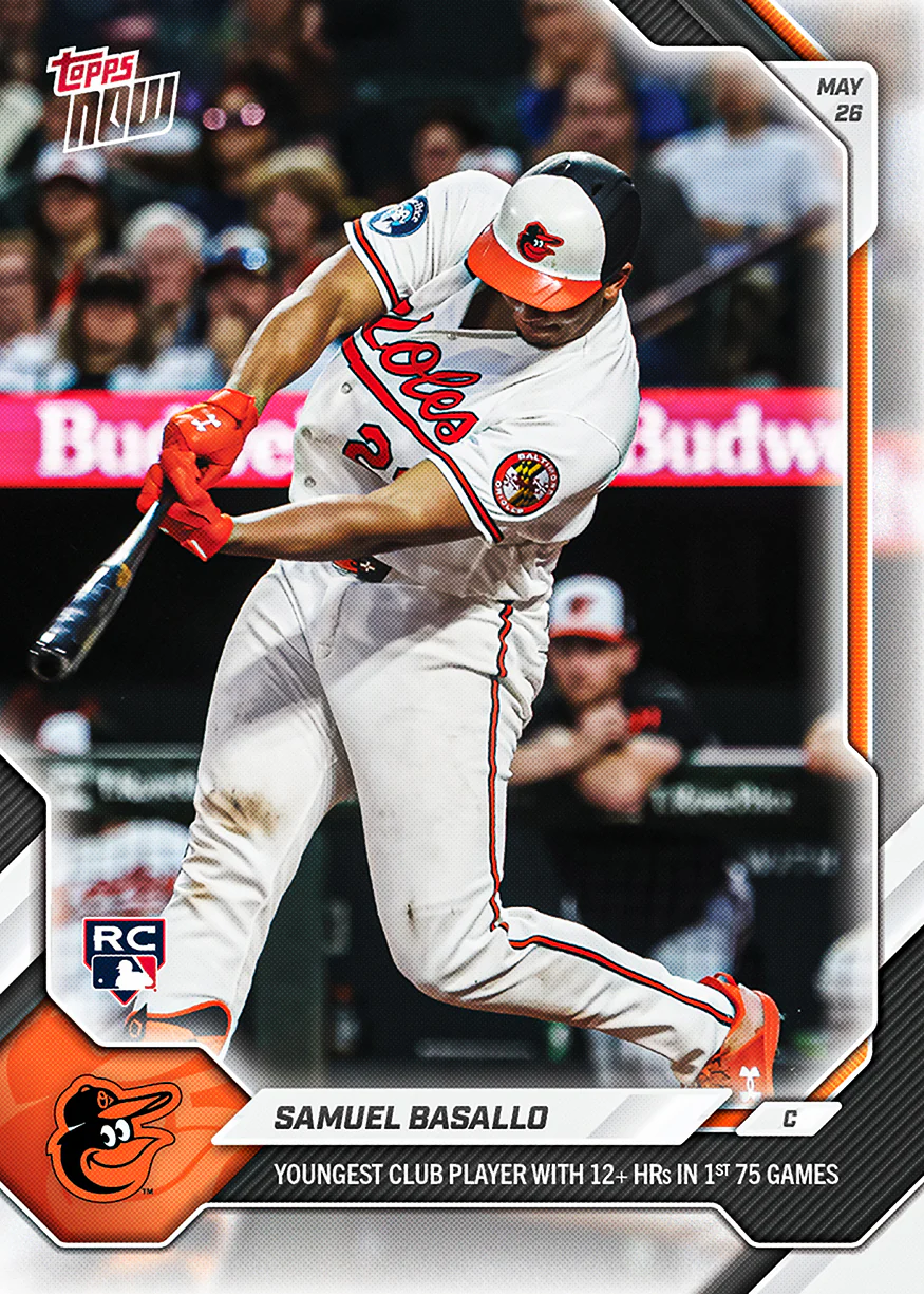 Samuel Basallo - 2026 MLB Topps NOW® - Card 249