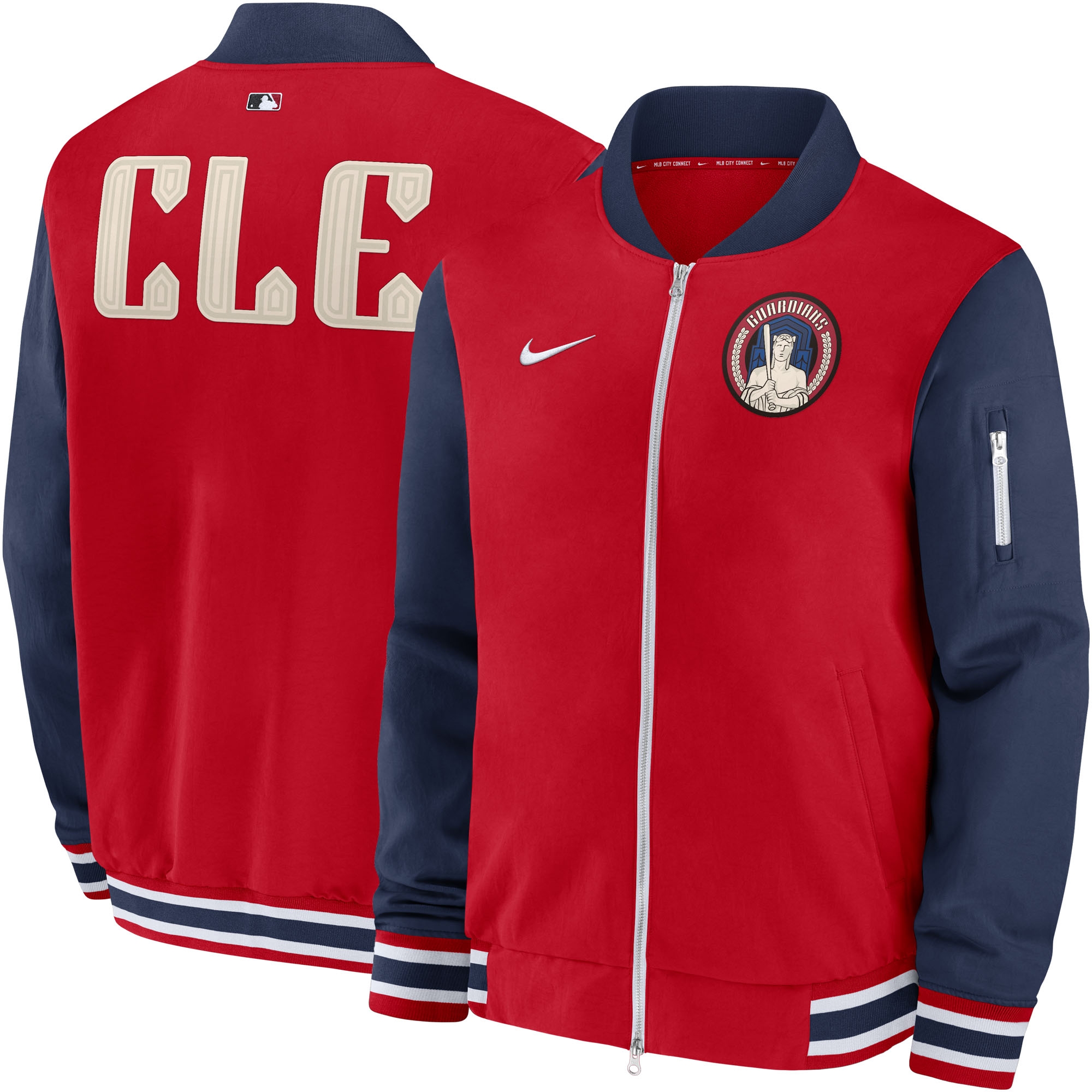 Cleveland Guardians 2024 City Connect MLB Authentic Nike Bomber Jacket