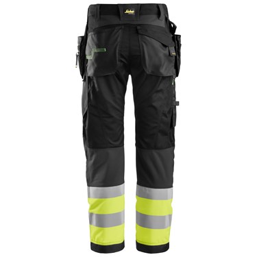 High-Vis Work Trousers+ Holster Pockets Class 1