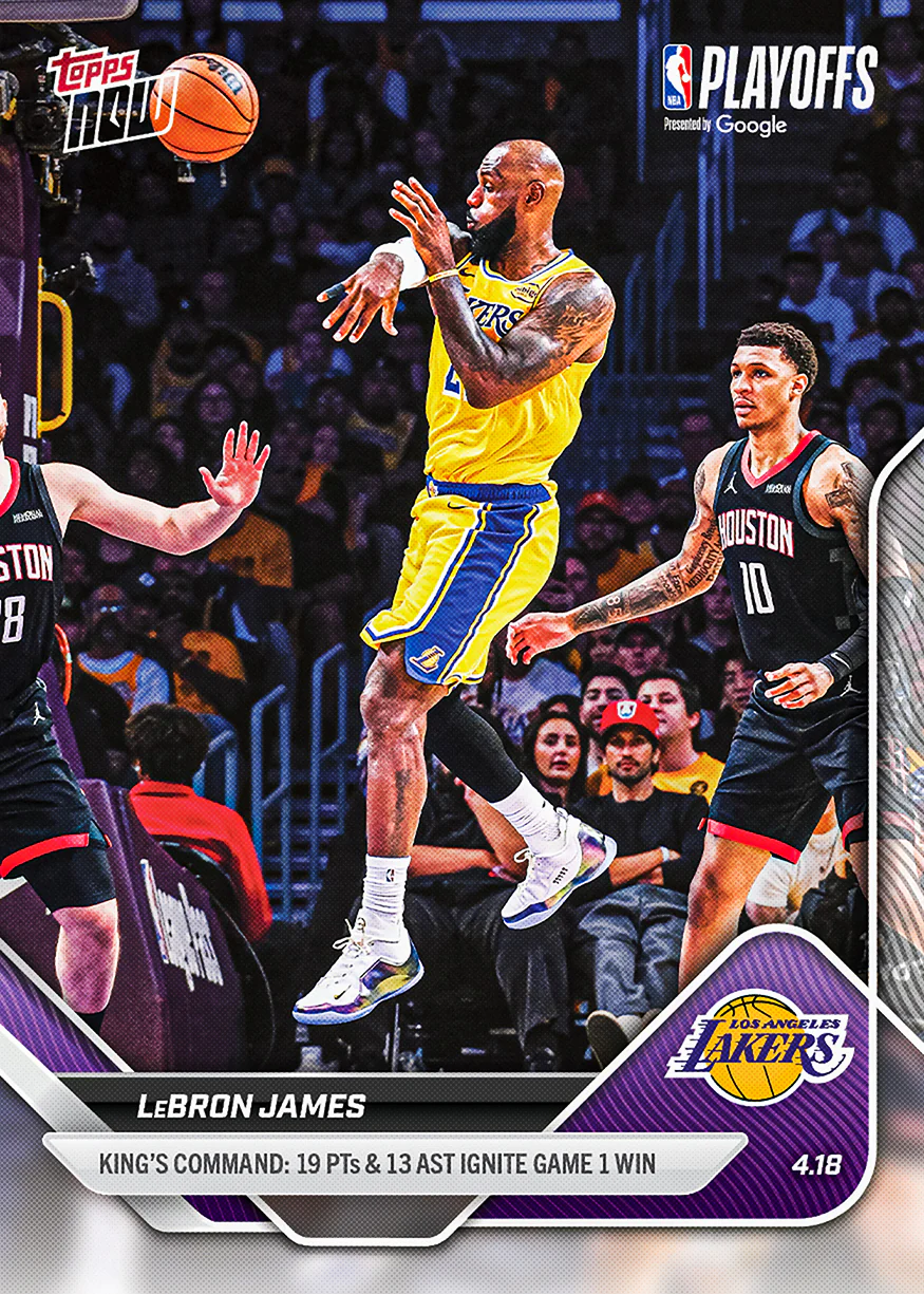 LeBron James - 2025-26 NBA Topps NOW® - Card 263 - PR: 3368
