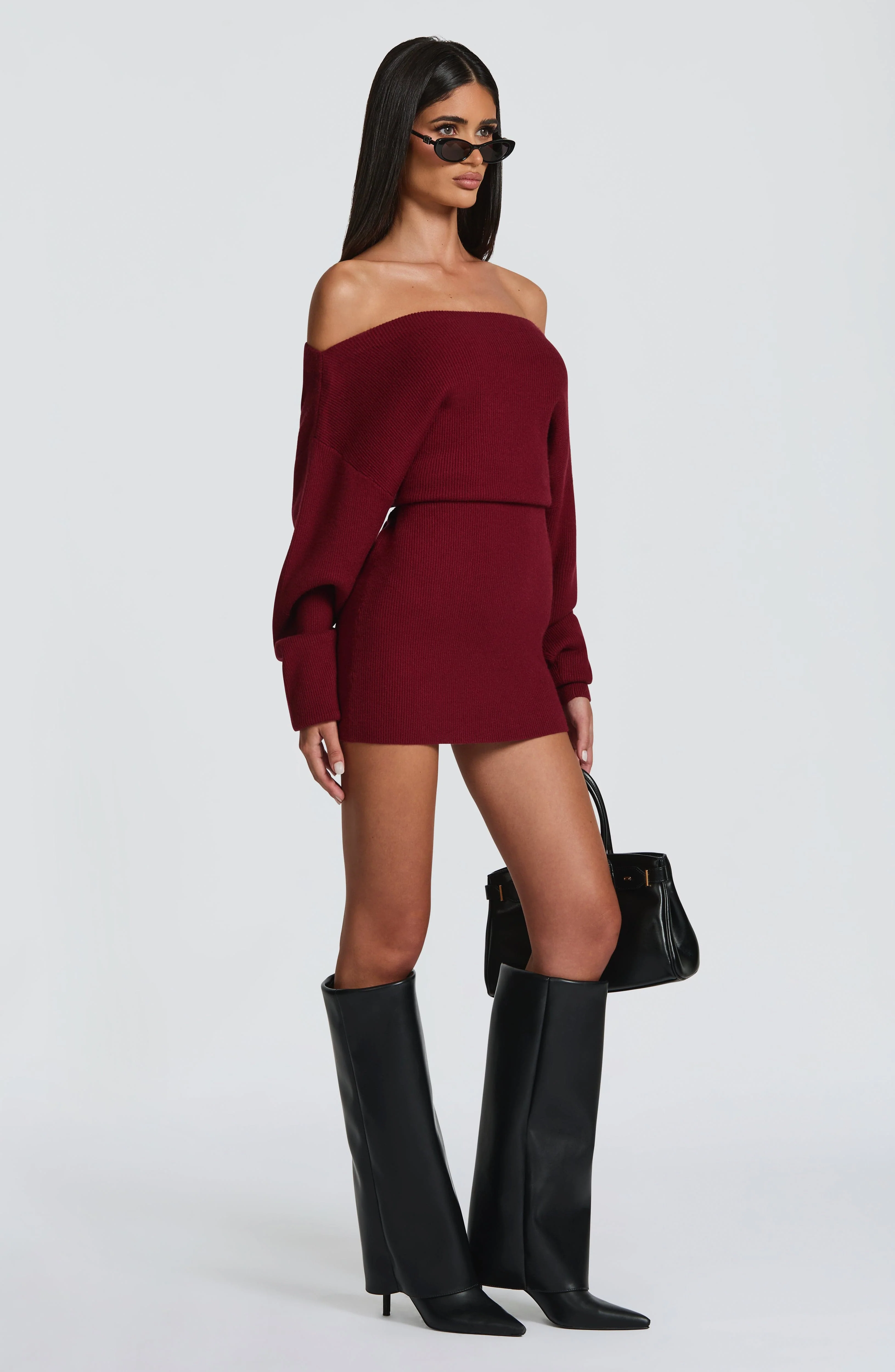 Sawyer Mini Dress - Burgundy