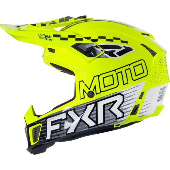 Casque cross FXR CLUTCH RACE DIV 2026 - Jaune / NoirRef : FXR1760