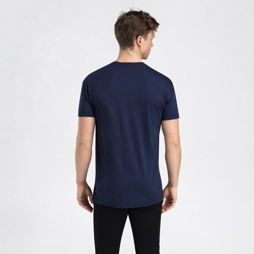 Aclima Lightwool Kettle Tee Men - navy blazer