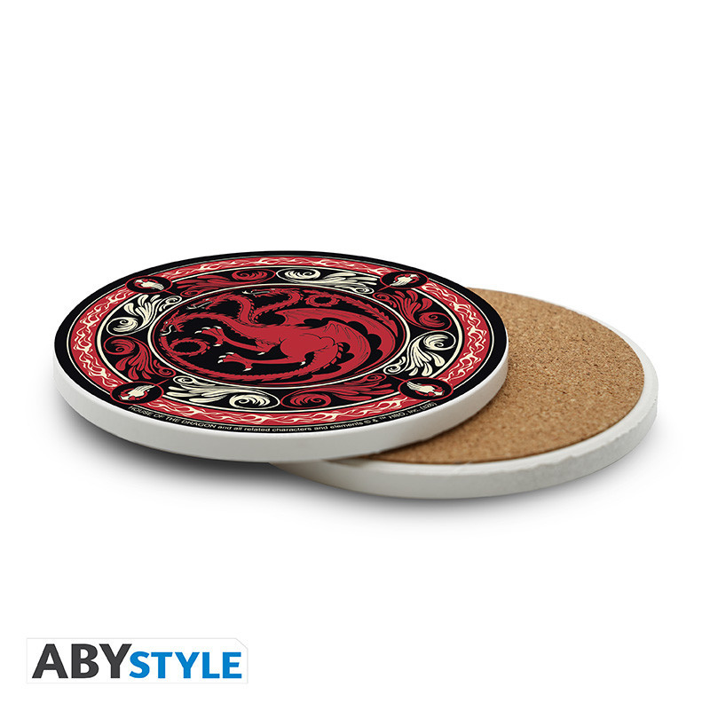 HOUSE OF THE DRAGON Ceramic Coasters Targaryen