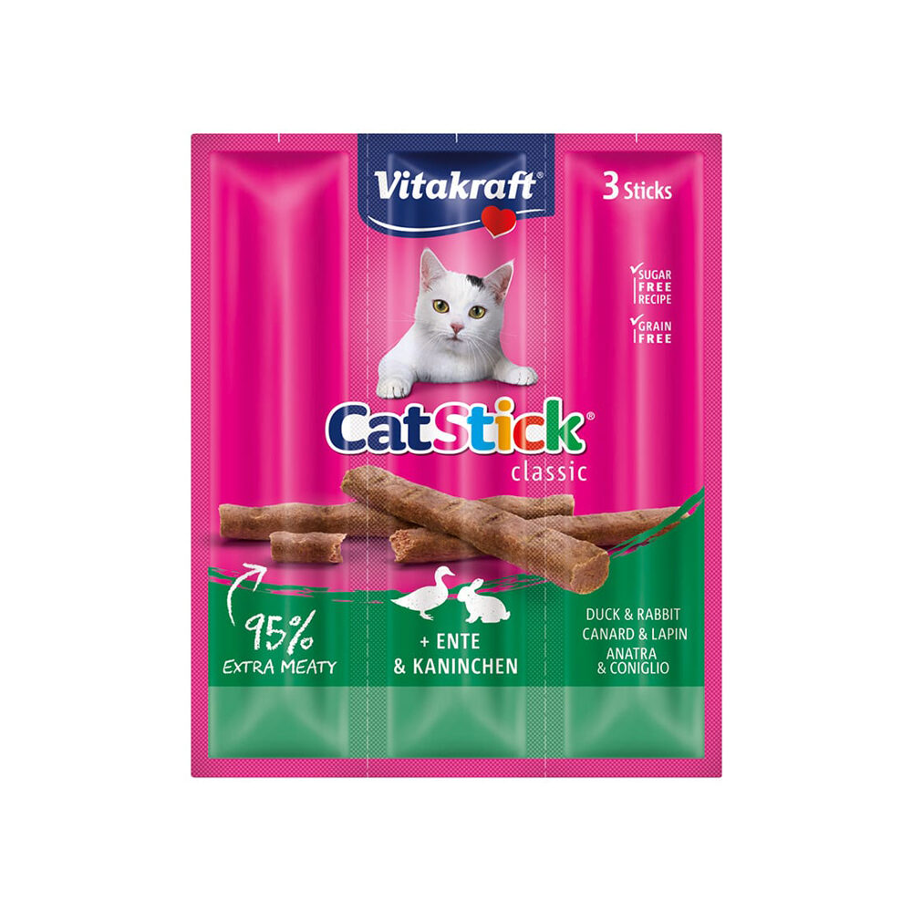 Vitakraft Cat Stick Mini - Duck & Rabbit