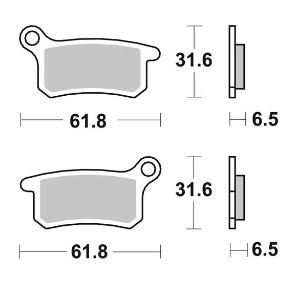 SBS 783SI Sinter Sintered Metal front brake padsRef: 783SI / 783030