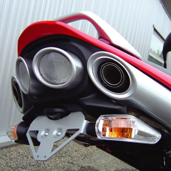 Top Block License Plate Holder SUZUKI GSR 600 06/11 - BlackRef: tb0235 / spps04v2