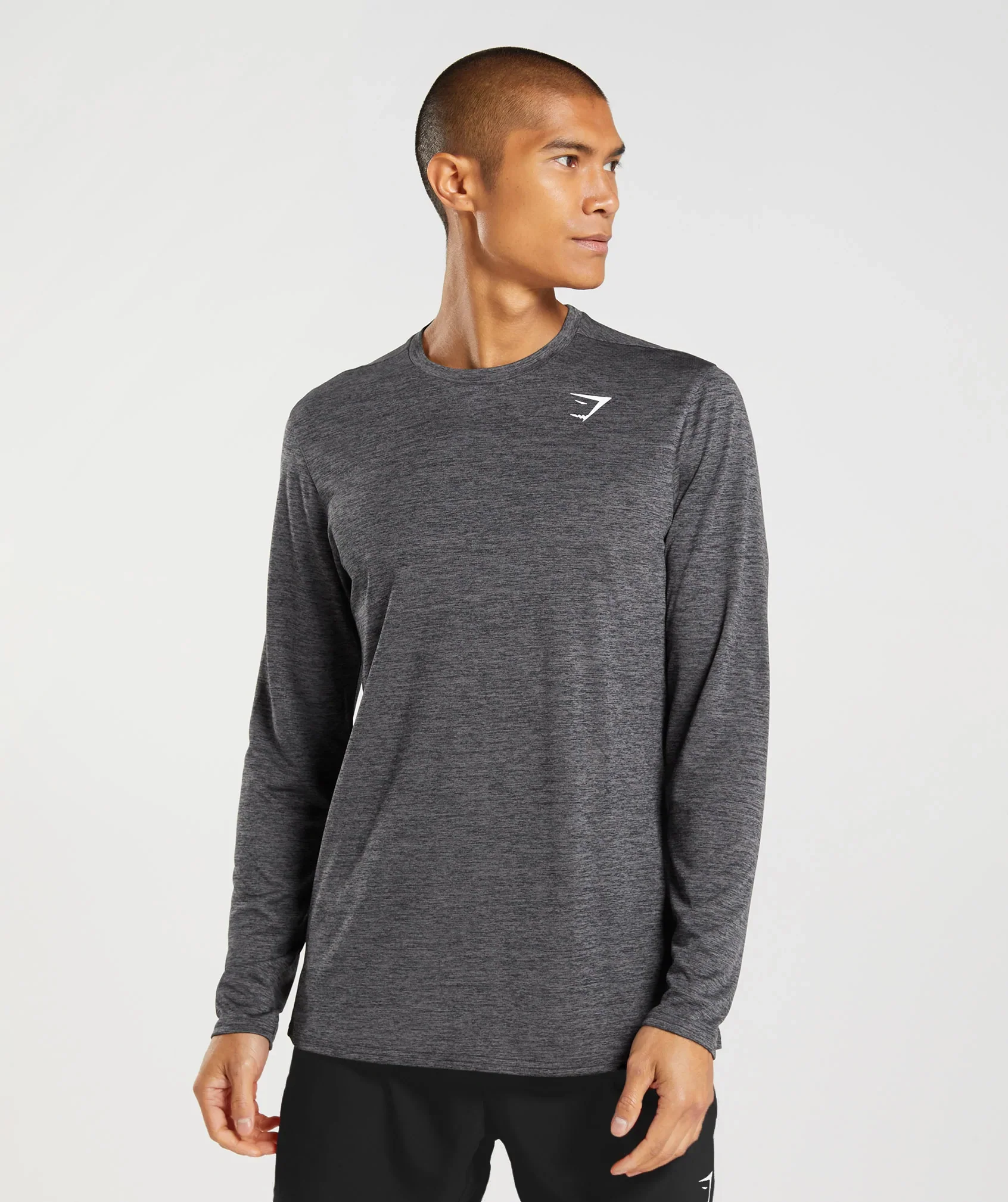 Arrival Long Sleeve T-Shirt Black/Silhouette Grey Marl