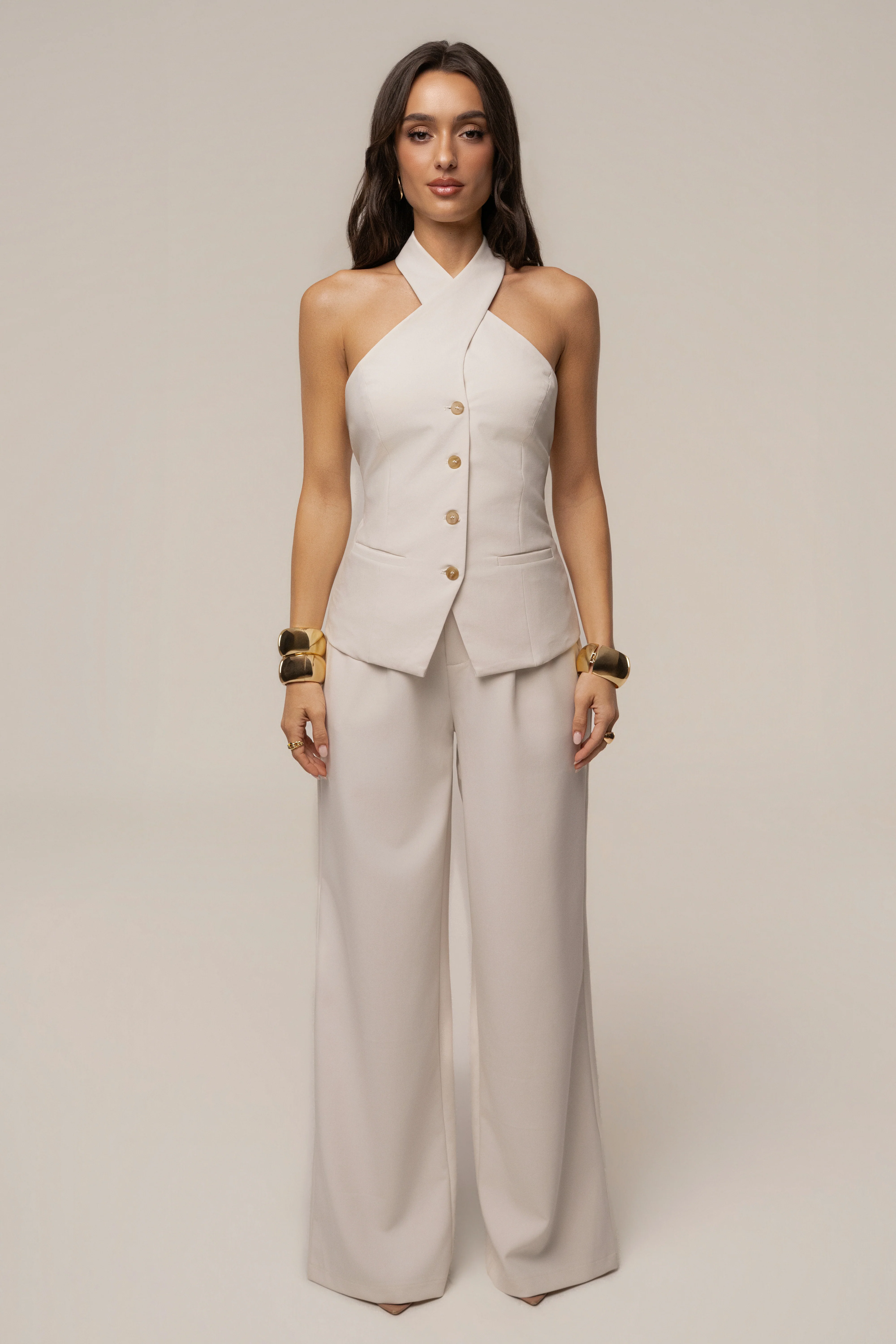 Ivory Fernanda Halter Top