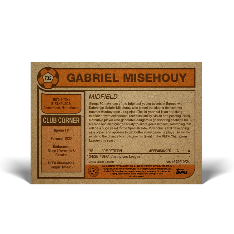 UCC Living Set Card 732 - Gabriel Misehouy