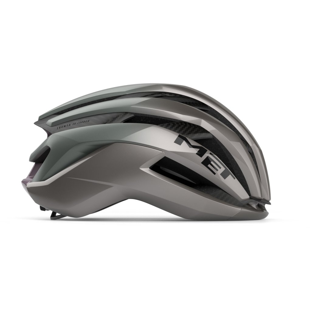 MET Trenta 3K Carbon Bike Helmet - Opal Gray/Glossy