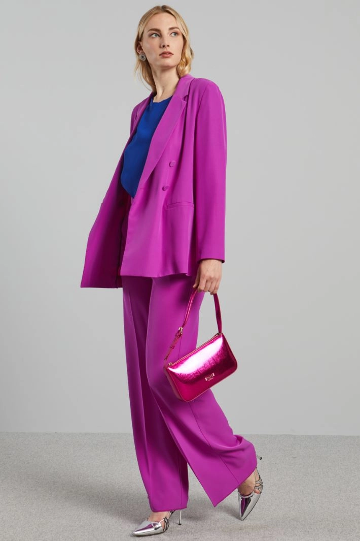 Boxy fit silk blend blouse - BLUETTE