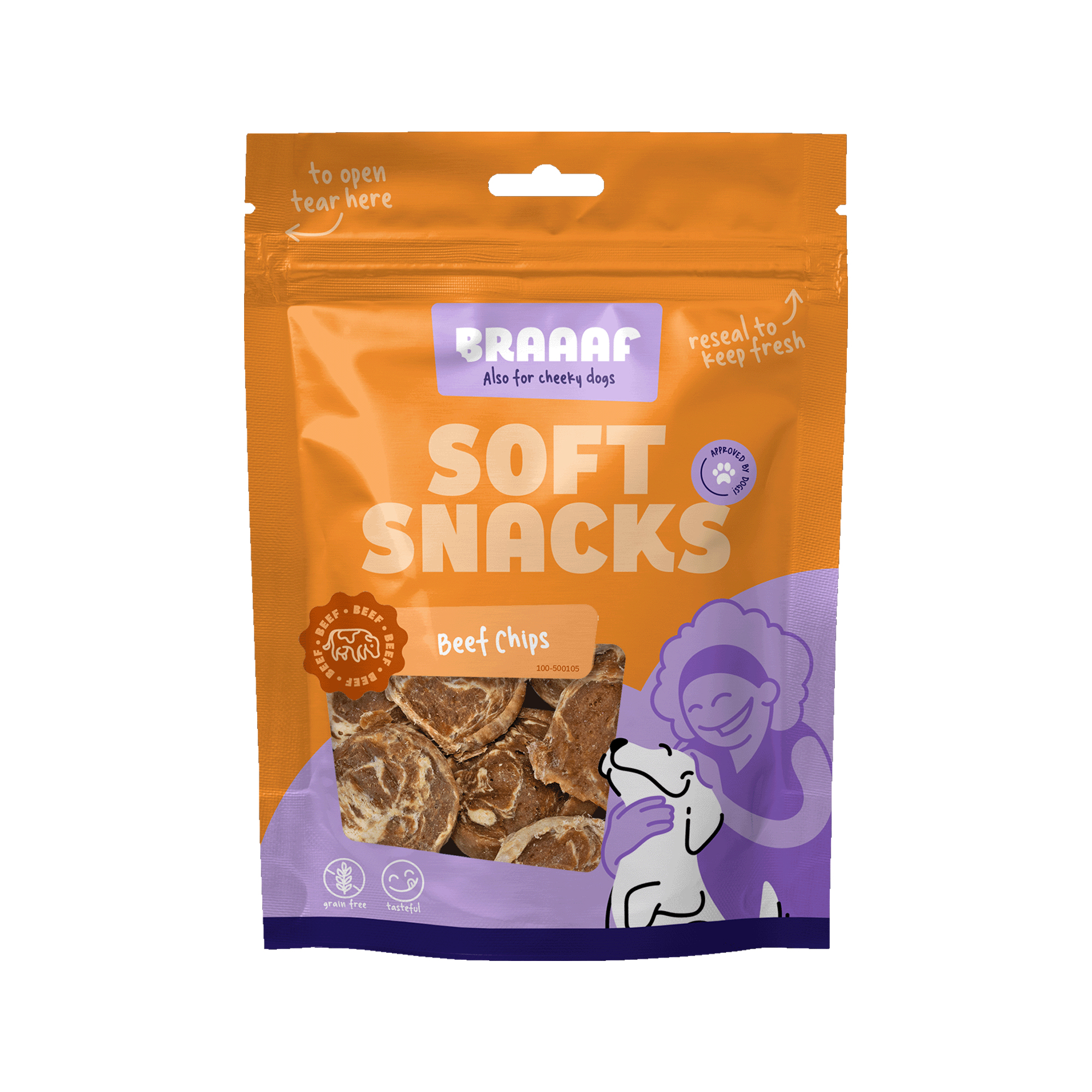 Braaaf Beef Steak Chips - Beef and Fish - 85 g