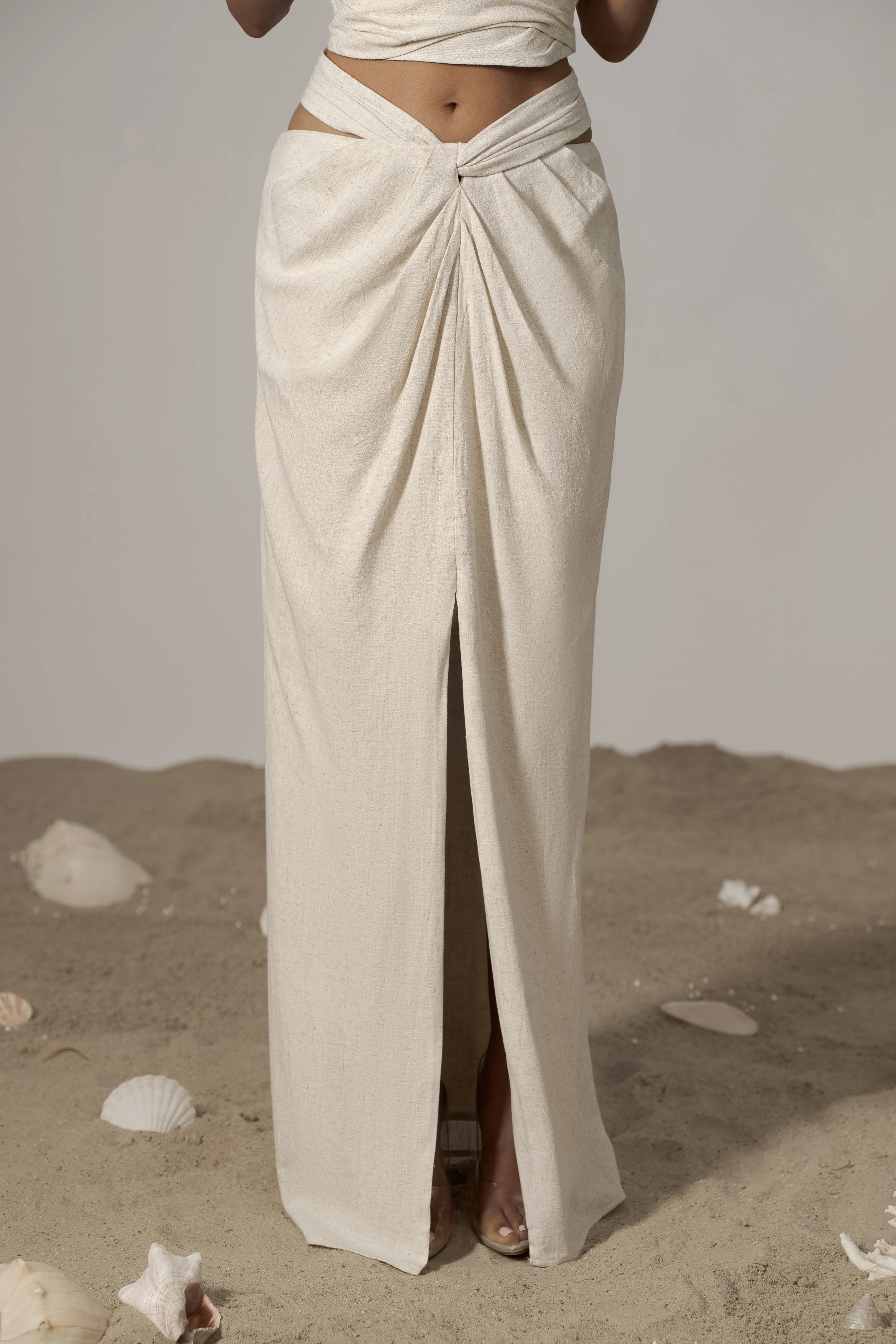 Natural Dreamland Linen Skirt