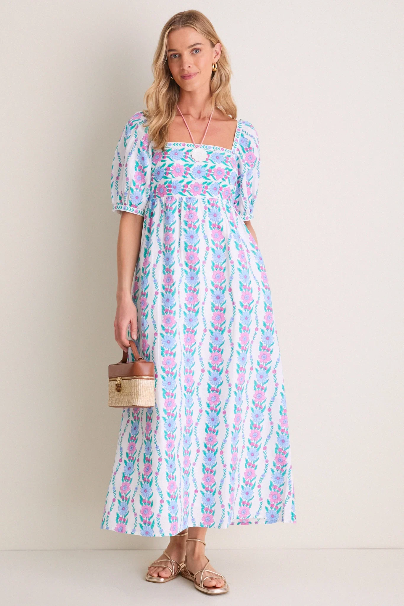 Orchid Border Elizabeth Dress