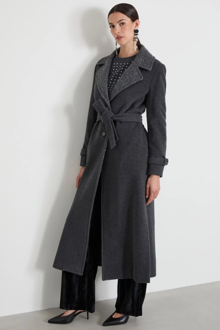 Velour coat - GREY