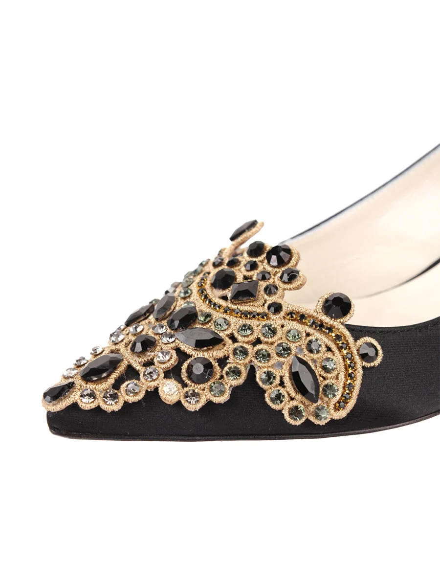 Brinsley Pointed Toe Kitten Heel