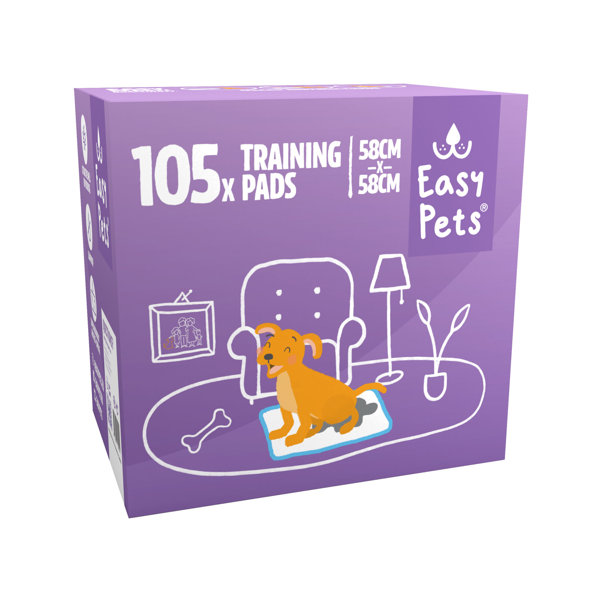 Easypets Training pads - 58 x 58 cm - 250 pads