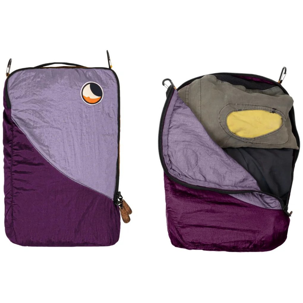 Ticket To The Moon Travel Cube L incl. 2 accessory carabiners - 6.3L - Plum & Lavender