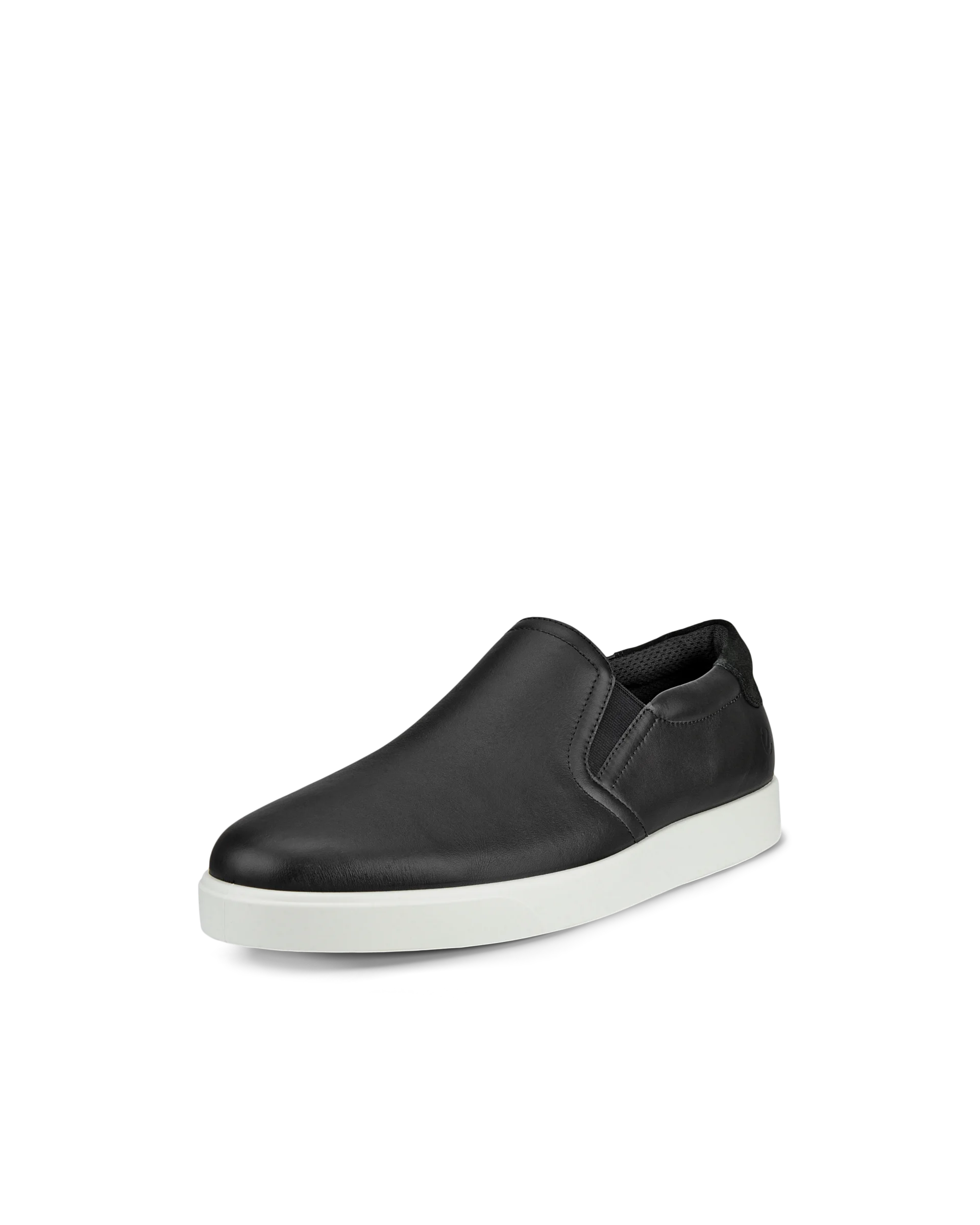 ECCO STREET LITE M Herren Slip-On-Sneaker aus Leder Schwarz